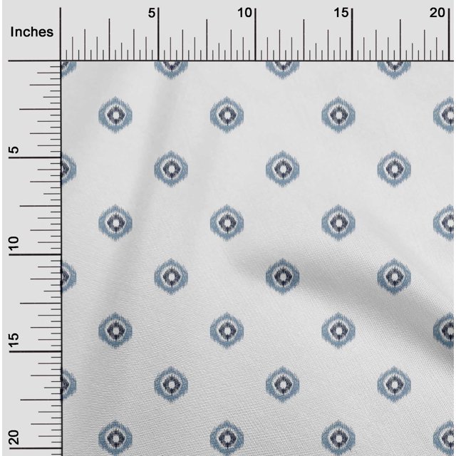 oneOone Cotton Flex Fabric Circle Ikat Fabric Prints By Yard 40 Inch Wide