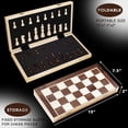thumbnail image 6 of Amerous Magnetic Wooden Chess Set, 15 inches, 6 of 7