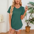 thumbnail image 6 of Shirts For Women Sevevn Womens Fashion Summer Casual Solid Short Sleeve Blouse T-Shirt Lightweight Top, 6 of 8
