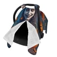 thumbnail image 2 of Naloa Modern Style Pumpkin Witch Baby Car Seat Cover, Breathable Baby Carrier Cover, Multiuse Baby Carrier Cover & Nursing Breastfeeding Cover, 2 of 5