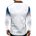 thumbnail image 4 of Blusa de manga larga con estampado de ocio de negocios degradado de primavera para hombre Pompotops oipoqjl27983, 4 of 4