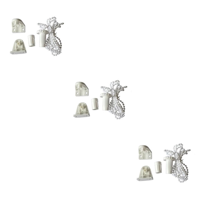maskred Accessoires de Rideau Volet Résistant à l'Usure Store de Fenêtre Imperméable Matériel Décoratif Fournitures Intérieures Support Blanc 25mm 3ensemble