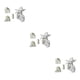 thumbnail image 5 of Wosthever Curtain Shutter Accessories Wear-resistant Window Blind Decorative Indoor Treatments Control Waterproof Bracket Blanco 25mm 3Conjunto, 5 of 6