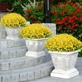 thumbnail image 6 of 24 Bundles Artificial Flowers for Outdoor, UV Resistant No Fade Fake Flowers Faux Plastic Plants for Hanging Planters Garden Porch Patio Window Box Spring Summer Decoration, Yellow, 6 of 7