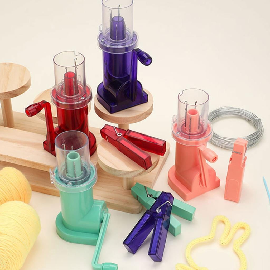 YIGSECU Hand Operated Cord Knitter Knitting Machine Manual Knitting Mill Machine Bracelets Making Tool With Yarn Needle Cord