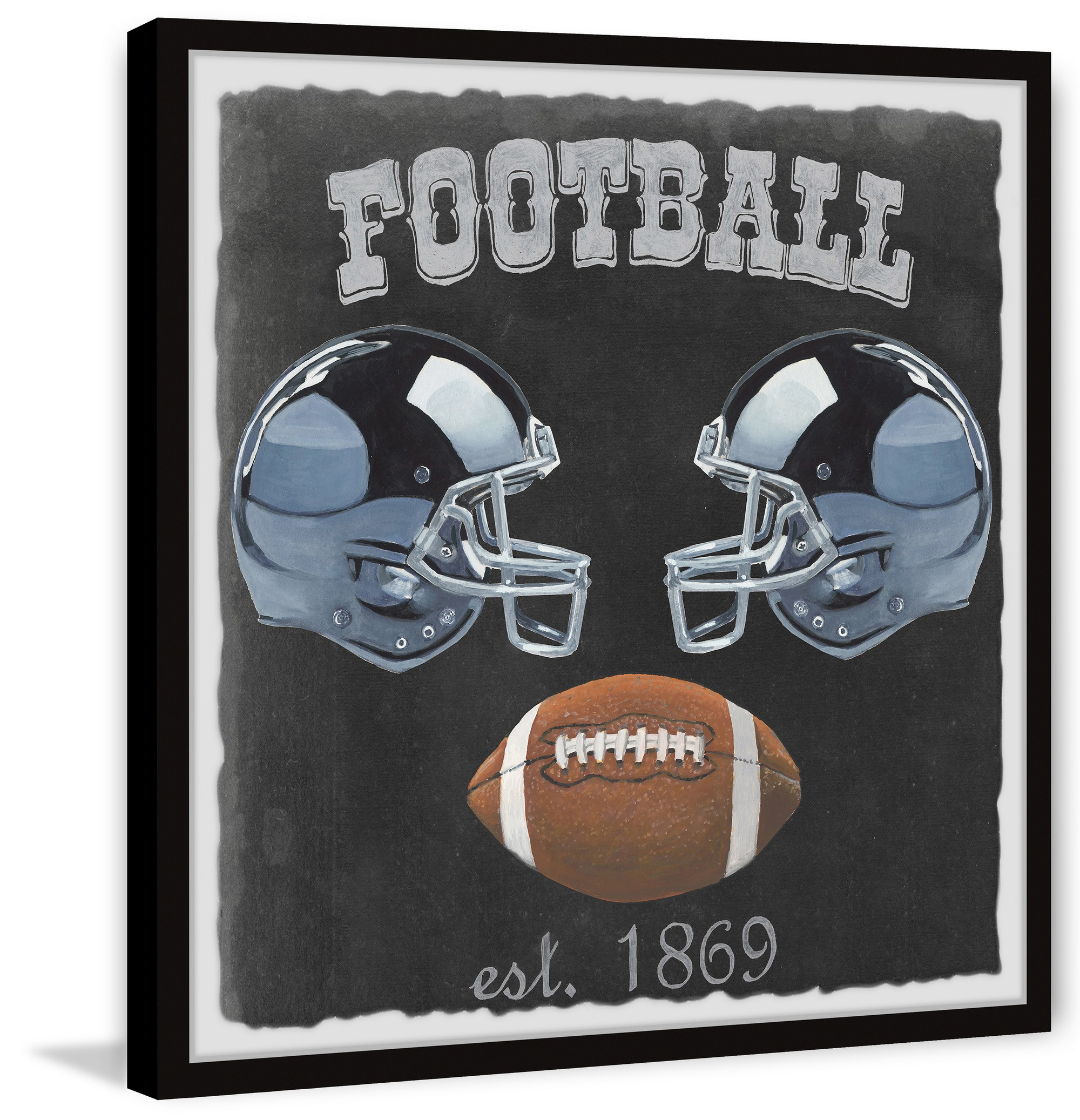 Marmont Hill Football Poster Framed Wall Art
