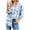 Light Blue, variant on yievot Women's Long Sleeve Plaid Jacket Boyfriend Button Down Shirts Casual Thin Blouse