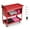 Red, variant on Yardmaster Heavy Duty Rolling Tool Cart, Industrial Utility Cart with Side Hooks, Pegboard, Shelf, 1 Drawer, 3-Tier Tool Box on Wheels, Red Powder-Coated Finish