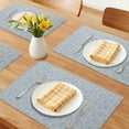 thumbnail image 2 of Unique Bargains Set of 8 Farmhouse Placemats Plastic Table Mats for Kitchen Blue, 2 of 6
