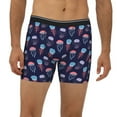 thumbnail image 2 of Men'S Boxer Briefs, Cute Jellyfish Pattern Soft And Breathable Mens Underwear Boxer Briefs With Widen Waist, 2 of 2