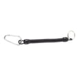 thumbnail image 1 of Cordón de pesca retráctil, llavero con resorte de seguridad, cuerda en espiral, negro, 1 of 10