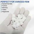 thumbnail image 4 of Uxcell 50 Pcs Hex Nut Cover, M6x10x14mm Nylon Screws Bolt Covers Caps Dome Acorn Hex Head Protection Cap, White, 4 of 7
