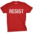 thumbnail image 1 of Mens Resist T Shirt Political Anti Authority Protest Tee Rebel Rally March Tee (Red) - 3XL, 1 of 2