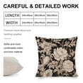thumbnail image 2 of Decorations Pillow Covers Vintage Meadow Victorian Pillow Protector Black White Vintage Botanical Floral Toile Throw Pillow Cover for Living Room Bedroom 16"x16", 2 of 7