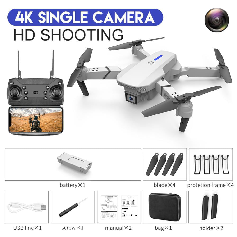Details about   FPV WiFi Drone with 4K Camera Live Video 4CH Foldable RC Drone Quadcopter 