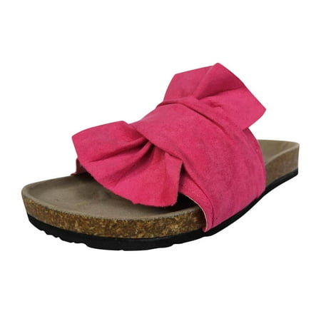 

Felirenzacia Women s Ladies Casual Summer Bowknot Comfy Slip On Sandals Outdoor Slippers