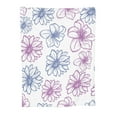 thumbnail image 1 of Flowers Petals Forest Throw Blanket, Super Soft Anti-Pilling Flannel Bed Blankets, 80"x60", 1 of 8
