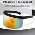 thumbnail image 4 of Visière Énorme Coupe-Vent Demi-Visage Protection Anti-UV Miroir Lunettes de Soleil Rétro Protecteur, 4 of 6