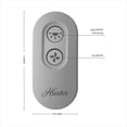 thumbnail image 2 of Luz de ventilador con mando a distancia Hunter 99772, color gris tórtola, 2 of 7