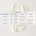thumbnail image 3 of Ynynloco Kimono Tie Long Sleeve Soft One Piece, 100% Organic Cotton Baby Clothes for Girls & Boys, Preemie, Newborn & Infant, 3 of 7