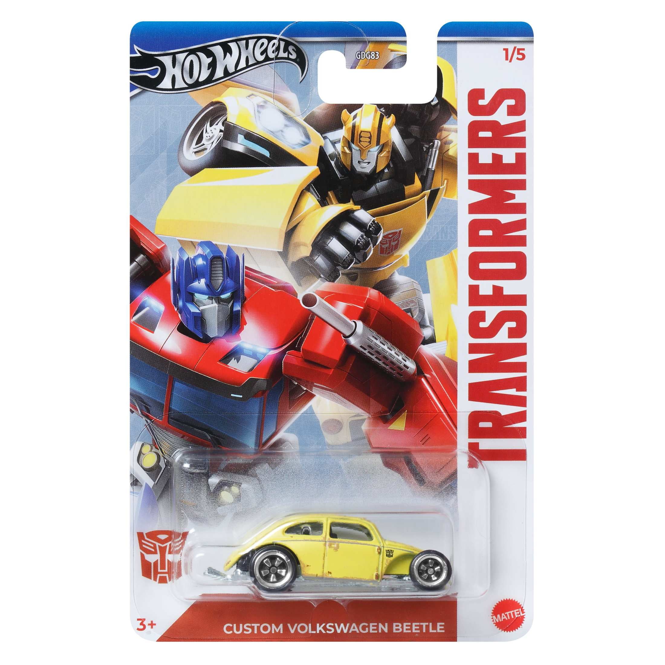 Hot Wheels Transformers 1:64 Scale Toy Car (Styles May Vary