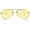 Yellow, variant on Classic  Aviator Sunglasses  Retro  Metal Frame Clear Colorful Lenses 62mm