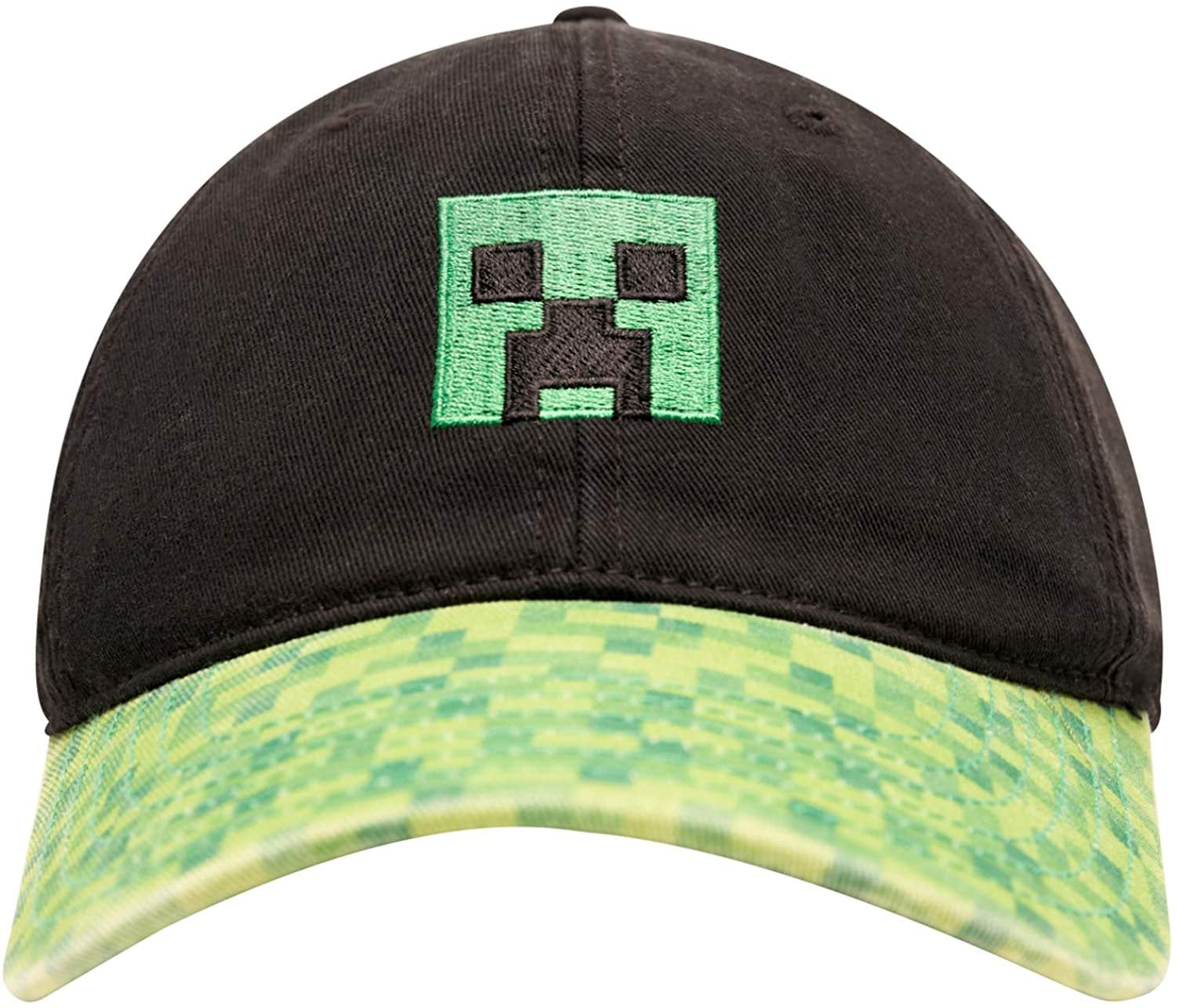 Official Kids Minecraft Camo Creeper Baseball Cap Boys Girls Adjustable