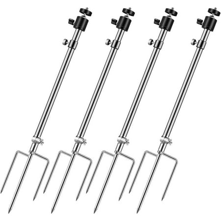 4 Pack Trail Camera Mount Trail Camera Holder Adjustable Ground Stand for Wildlife Cameras Universal Hunting & Trail Cameras Stake