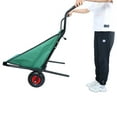 thumbnail image 3 of Olurrisa Collapsible Wheelbarrow 176 lbs Folding Yard Garden Wheelbarrow Foldable Lightweight Gardening Heavy Duty Oxford Cloth Green Lawn Cart for Grass, Leaf, Garden Supplies, 10" Pneumatic Tire, 3 of 7