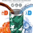 thumbnail image 2 of Camouflage 30oz Handheld Travel Tumbler with Handle – Double Wall Stainless Steel Insulated Cup, Flip Straw Lid, Leak-Proof & BPA-Free for Hot and Cold Drinks – Durable Coffee & Juice Mug White, 2 of 6