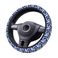thumbnail image 2 of Kdxio Blue Lightning2 Print Elastic Stretch Steering Wheel Cover,Auto Steering Wheel Cover,15 Inch Anti-Slip,Warm in Winter and Cool in Summer,Fit Suvs,Vans Cars,Trucks, 2 of 7