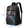 thumbnail image 3 of Harley Quinn Joker Film Backpack Shoulders Daypack Student School Bag Satchel Bookbag Outdoor Casual Laptop Rucksack Knapsack 17 inch, 3 of 6
