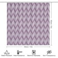 thumbnail image 2 of 4Pcs Trendy Mint Green Chevron Zigzag Shower Curtain Sets, Bathroom Set Decor with Non-Slip Bath Mat, Toilet Lid Rug and Contour Mat, 72 x 72inch, 2 of 8