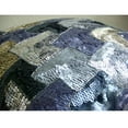 thumbnail image 3 of Decorative Pillow Covers, Silver Decorative Sofa Pillow Covers 16x16 inch (40x40 cm), Silk Pillowcases, Abstract, Modern Throw Pillows For Couch - Glamorous Blocks, 3 of 4
