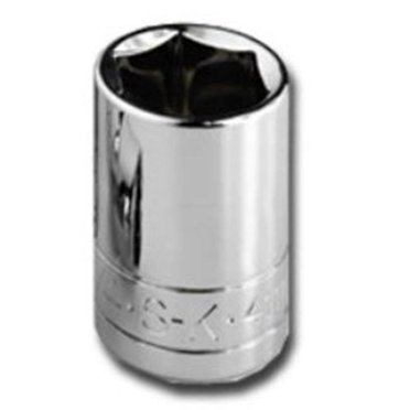 S K Hand Tools SKT313 .38in. Drive 6 Point Standard Socket 13mm