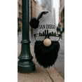 thumbnail image 2 of City Skyline San Diego Eyewear Stand Gnome – 8” Fabric Hat Glasses Holder with Faux Fur Beard & Wooden Nose – Customizable City Name & Skyline Décor, 2 of 5