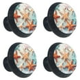 thumbnail image 2 of 4 Pcs Starfish Knobs for Kitchen Cabinet Cupboard Dresser Bookcase Drawer Pulls Handles Round Home Decor, 2 of 8