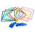 thumbnail image 4 of lionlar 10 Pieces Hopscotch Rings Agility Rings for Outdoor Indoor Boys Girls School Square, 4 of 9