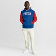 thumbnail image 3 of Men's Fanatics  Royal/Red Philadelphia 76ers Half Court Shot Clock Fastbreak Hoodie, 3 of 5