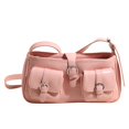 thumbnail image 1 of Bolso Hombro para Mujeres Cuero Con Bolsas Múltiples Sólidas Vagabundo Cierre La Mano Superior El Compras Viajes, 1 of 9
