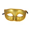 thumbnail image 4 of Máscara de media cara Máscara de con correa elástica Accesorios de disfraces de baile de graduación brillante Cubierta facial Escudo facial Dorado Sunnimix Cubierta de media cara, 4 of 7