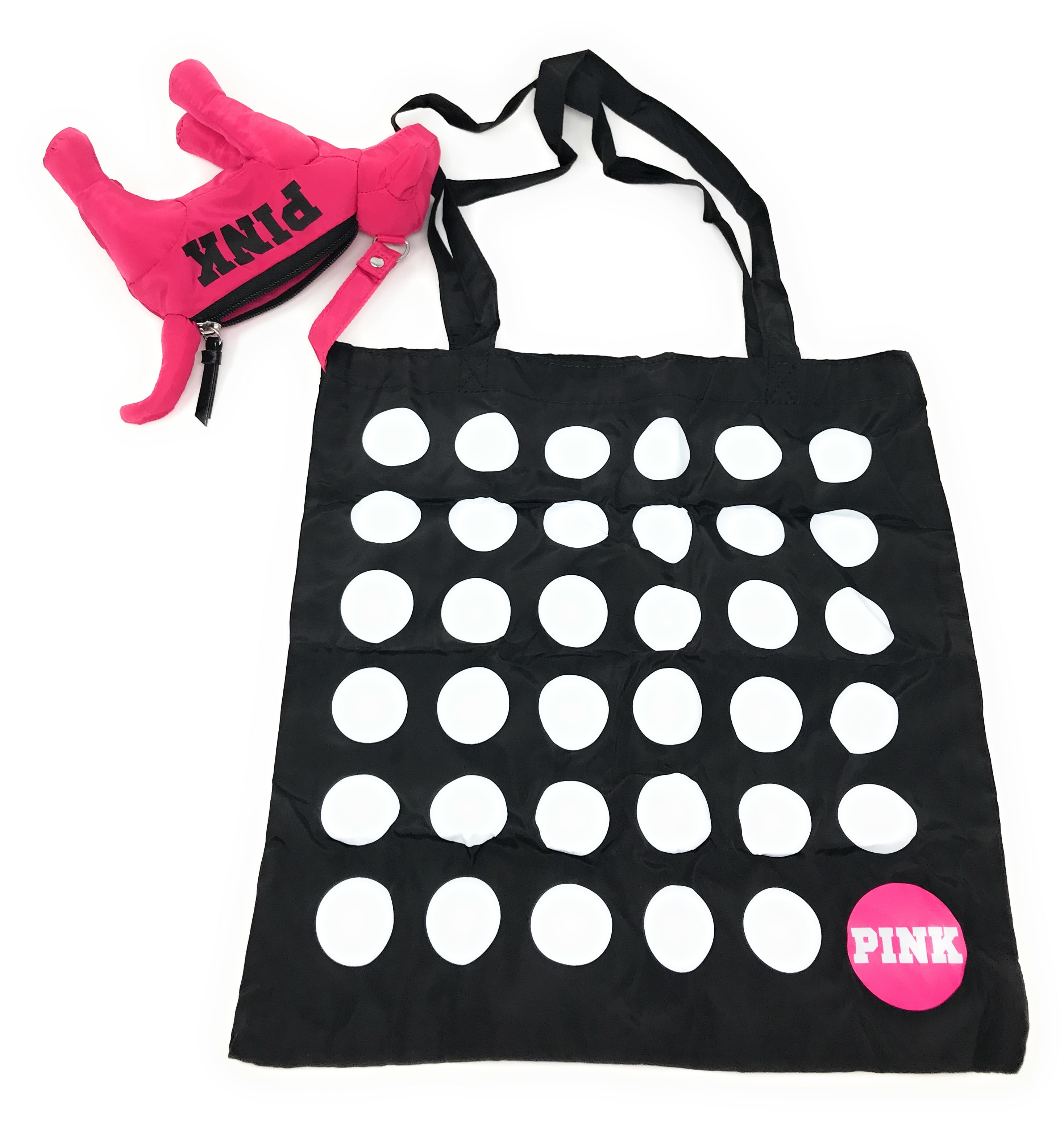 New Victoria/'s Secret PINK Mini Dog And Packable Dot Convertible Tote Bag