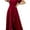 Claret, variant on Women's Elegant V Neck Ruffle Sleeve Maxi Dress Solid Color Flowy Formal Cocktail Party Wedding Guest Work Dresses
