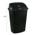 thumbnail image 5 of Julyeen 13 Gallon Plastic Trash Can with Swing Top Lid, 4 Packs Swing Lid Garbage Bins, Black, 5 of 12