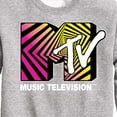thumbnail image 3 of MTV Logo - Optical 80S - Toddler And Youth Crewneck Fleece Sweatshirt, 3 of 5