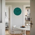 thumbnail image 4 of Wall Clock Aventurine Green Clocks PVC Silent Non-Ticking Battery Operated Decorative Simple Style Round Clock for Home Living Room Kitchen Bedroom Office School Wall Decor 14 Inch, 4 of 9