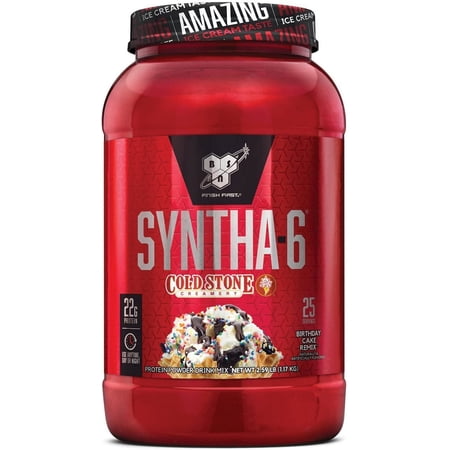 Syntha6 Protein Powder Birthday Cake Remix (2.59 Lbs. / 25 Servings)