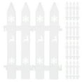thumbnail image 1 of USHOBE 10pcs Plastic High Low Small Fence Flexible Shape Garden Decor, 1 of 8