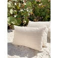 thumbnail image 4 of Natural Waves Beige Indoor Outdoor Pillow 24x24, 4 of 12