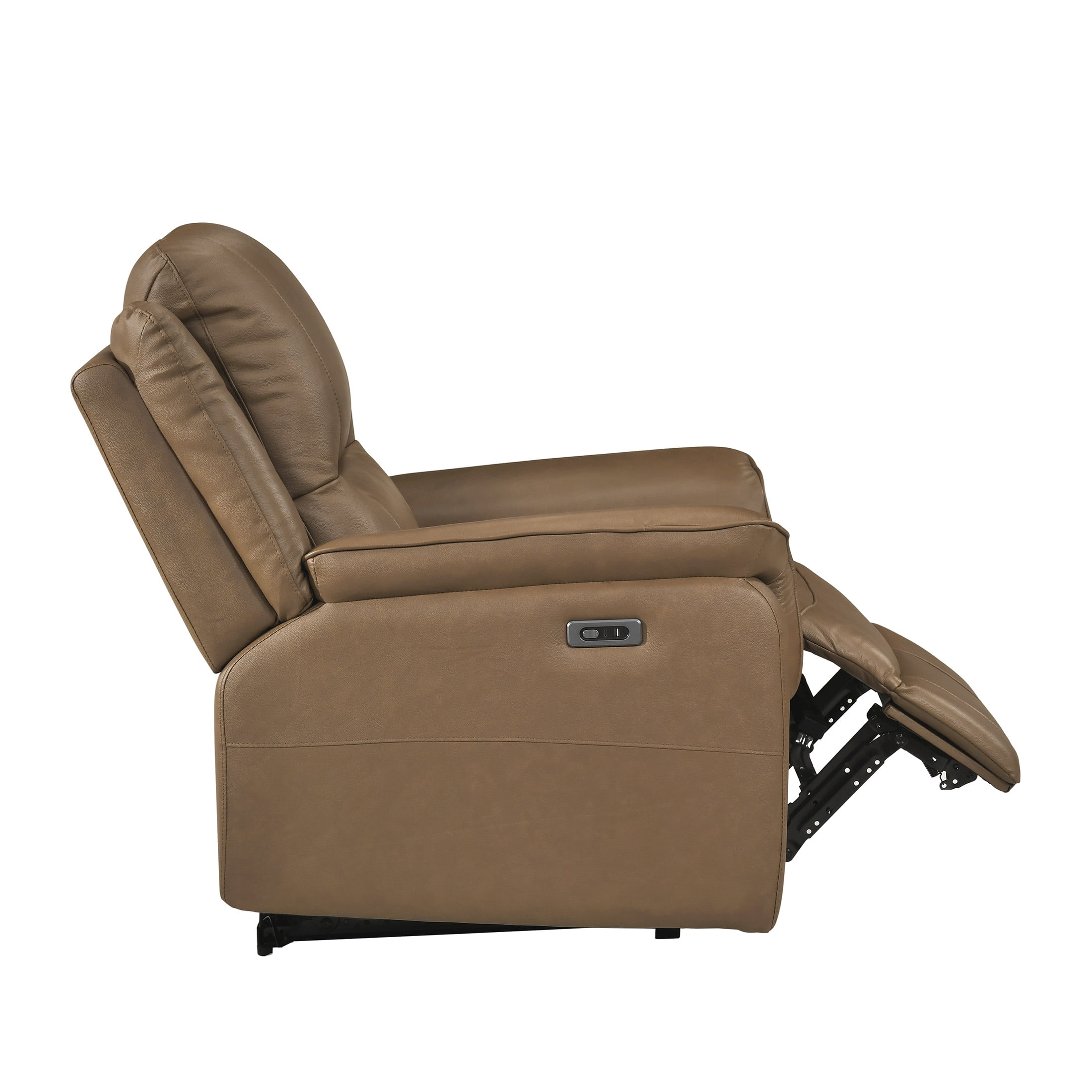 OakvillePark Monterra Leather Match Power Reclining Chair, Brown